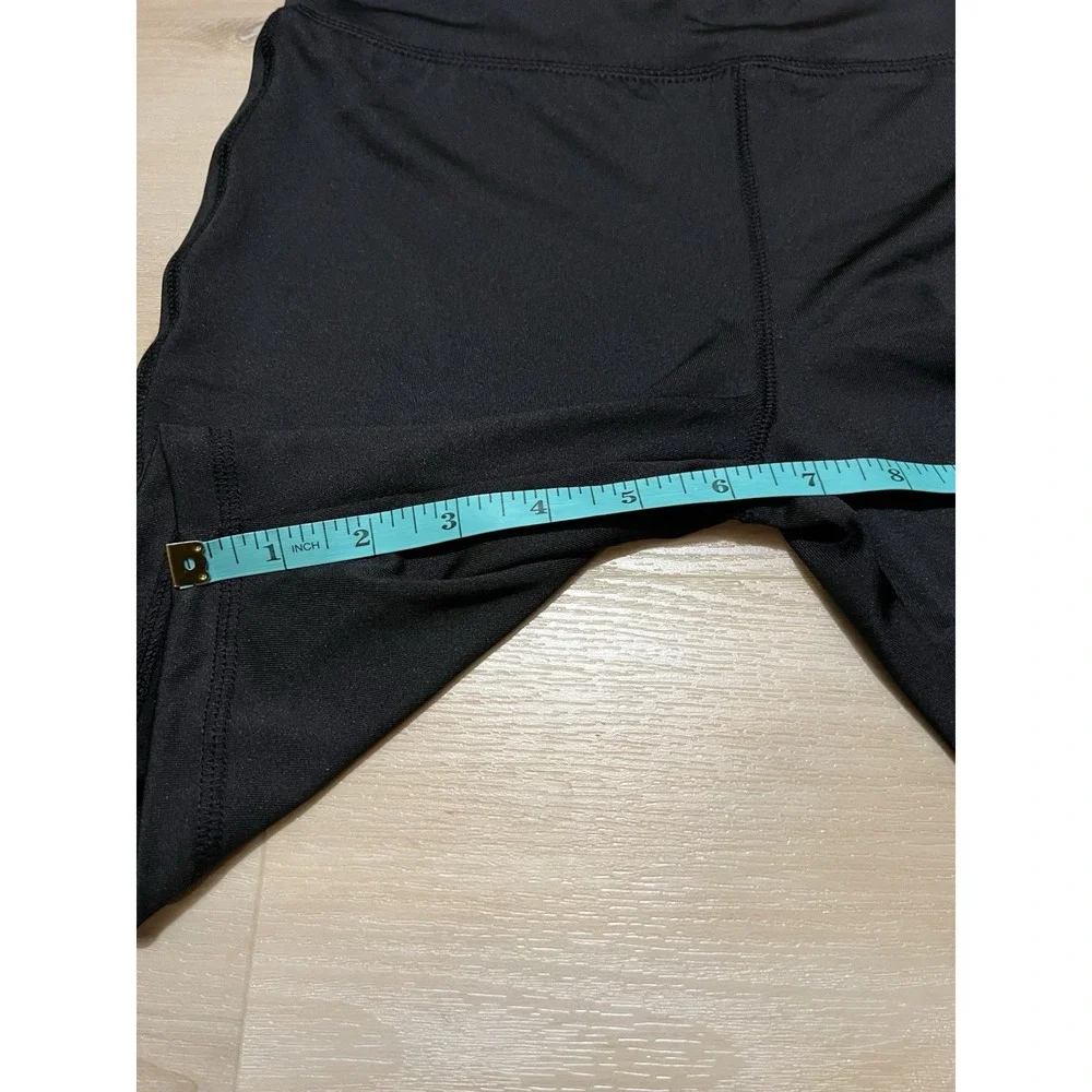 Hurley Girls Size Large 12-13 High Rise‎ Black Active Bike Shorts Elastic Waist